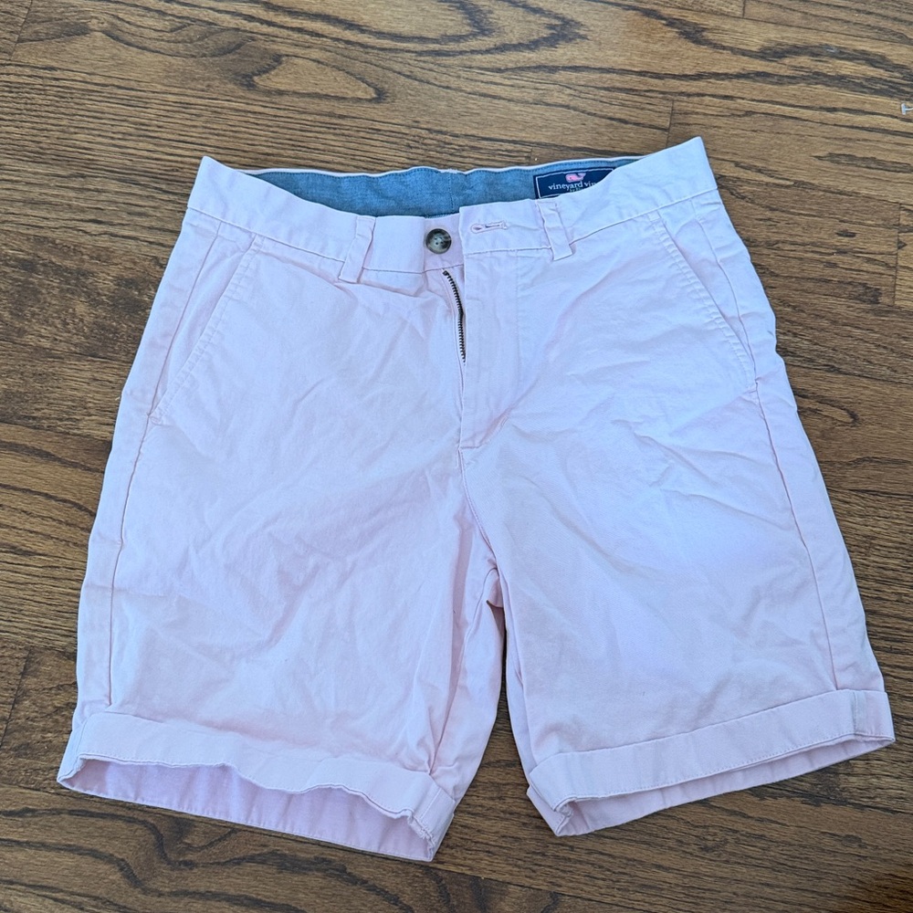 Vineyard vines Men's Light Pink Flat Front Shorts